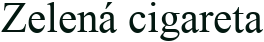 logo zelená cigareta
