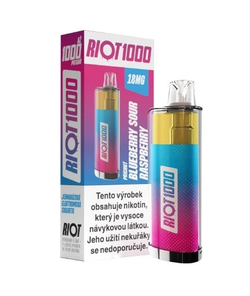 RIOT 1000 jednorázová e-cigareta Blueberry Sour Raspberry