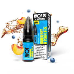 Riot X Salt Blueberry and Peach Fizz / Borůvka a broskvová limonáda 10ml