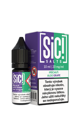 Nikotinová Sůl Sic! Salts - Aloe Grape 10ml - 20mg