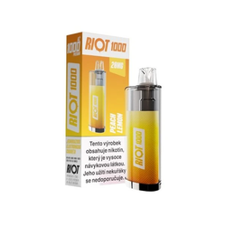 RIOT 1000 jednorázová e-cigareta Peachy Lemon
