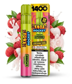 KURA Rocket jednorázová ecigareta Lychee