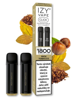 IZY CLICK náplň Rich Tobacco (Silný tabák) 2x2ml