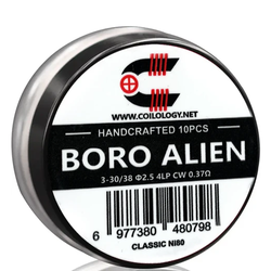 Coilology předmotané spirálky pro DL Boro Alien Ni80 0,37 ohm, 10ks
