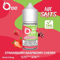 Oree Salt - Strawberry raspberry cherry / Jahoda malina třešeň - 10 mg