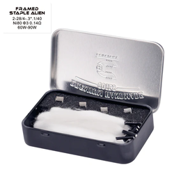 Coilology Premium Handmade Coils Framed Staple Alien 2-28/4-1*3/40 - 0,14ohm/dual, 4ks