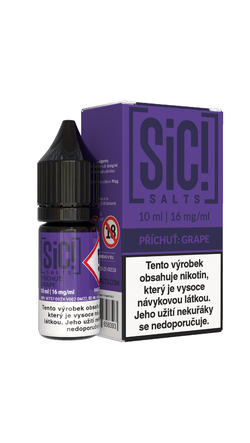 Nikotinová Sůl Sic! Salts - Grape 10ml - 16mg