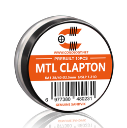 Coilology předmotané spirálky pro MTL Clapton KA1 - 1,21ohm, 10ks