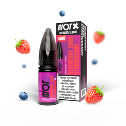 Riot X Salt Blueberry Sour Strawberry / Kyselá borůvka a jahoda 10ml