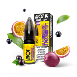 Riot X Salt Blackcurrant and Passionfruit / Černý rybíz a marakuja 10ml