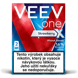 VEEV ONE STRAWBERRY X 1.6% 2ks náplně do e-cigarety