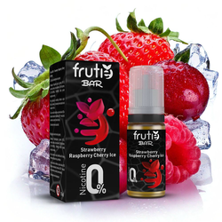 Nikotinová sůl Frutie BAR - Strawberry, Raspberry, Cherry Ice