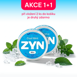 ZYN Mini Cool Mint 6mg, Akce 1+1 zdarma