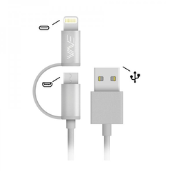Wave Concept kabel 2v1 Micro USB / Lightning