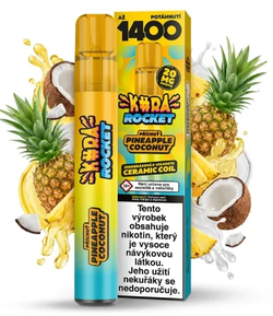 KURA Rocket jednorázová ecigareta Pineapple Coconut
