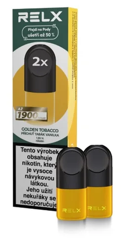 RELX Essential POD náplň Golden Tobacco 18mg