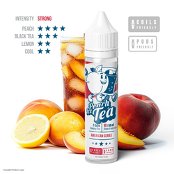 Příchuť Adams vape American Series - Peach Ice Tea / Osvěžující ledový čaj 10ml - kolek R