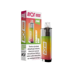 RIOT 1000 jednorázová e-cigareta Strawberry Kiwi